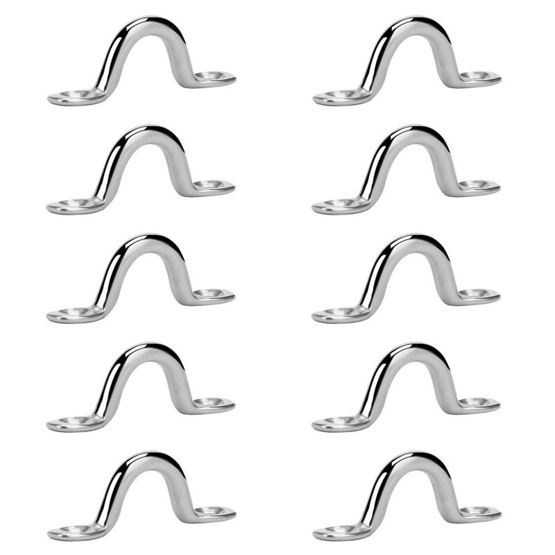 Amadget Bimini Boat Top PAD Eye, 316 Stainless Steel Eye Straps Tie Down Kayak Deck Loops (Pack of 10) - Image 2